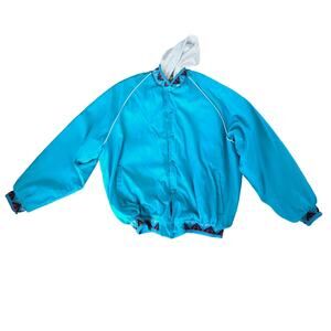 VNTG 1990's PFI Westernwear Hooded Puffy Windbreaker Size XXL Made in the USA